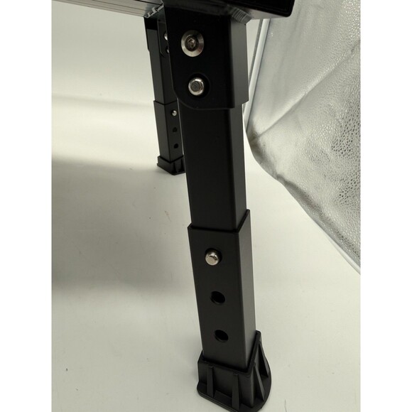 Adjustable Height Aluminum RV Step Stool Stable Foldable Platform Support 1k lbs - Picture 16 of 16